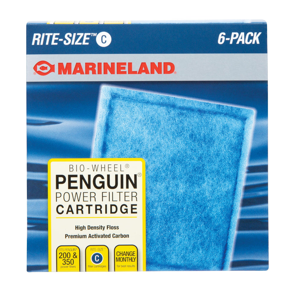 MarineLand cartucho Penguin Bio-Wheel, empaque codificado facilita reemplazo rápido.