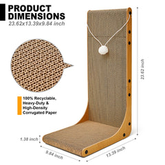 Markarbarka rascador con bolas juguete incorporadas para juego y estimulación sensorial