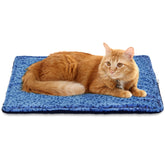 MARUNDA cama-autocalentable azul para gatos y perros, descanso cálido