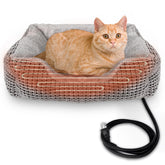 MARUNDA cama para gatos caliente rectangular de 23x20 pulgadas, ideal para días fríos.