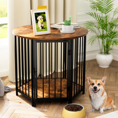 Masigle jaula perro hexagonal: mueble decorativo y práctico para la sala