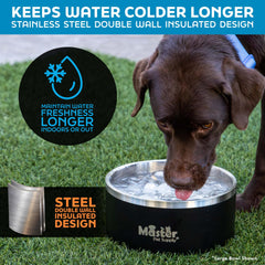 Master Pet Supply cuenco con base de goma antideslizante para uso diario