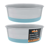 Master Pet Supply tazones acero inoxidable 4 tazas, duraderos para comida y agua.