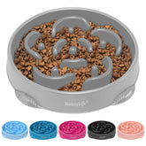 MateeyLife gran comedero lento para perros, enfoque en el laberinto para comer despacio.