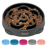 MateeyLife tazón-alimento-lento-perro-grande: invita a comer despacio.
