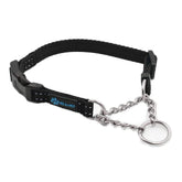 Collar martingala de Max and Neo en acero inoxidable negro para uso diario