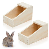 Maxcheck caja-nido conejos 14x8x8 pulgadas de madera, refugio seguro para cría.