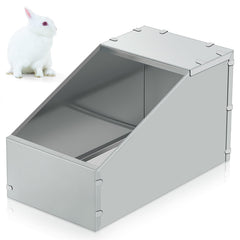 Maxcheck caja-nido metálica para conejos, refugio duradero para interior o exterior.