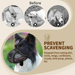 Mayerzon Muzzle para perro, borde suave reduce rozaduras e irritación
