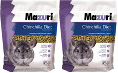 Mazuri Alimento para Chinchillas, paquete de 2,5 lb, nutrición equilibrada para roedores