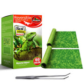 Alfombra terrario MCLANZOO: superficie suave para reptiles y mejor higiene.