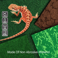 Alfombra terrario MCLANZOO con tamaño ajustable para terrarios.