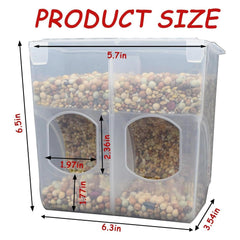 MdakeGo tapa transparente del alimentador para aves facilita ver el nivel y evita derrames.