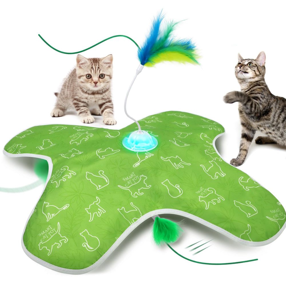 Mdupw Juguete interactivo para gatos en interiores, estimula la persecución y el juego.