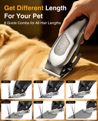 Cortapelos Mearens con batería de 2000 mAh para sesiones largas