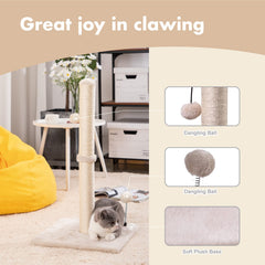 MECOOL pilar de sisal para rascar, mantiene a gatos activos.