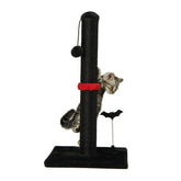 MECOOL poste arañar premium sisal vertical: rascado seguro para gatos.