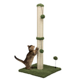 MECOOL rascador para gatos de sisal de 34 pulgadas para juego activo