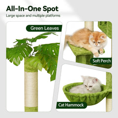 Meecal Arbol Gatos Hamaca Acolchonada, descanso cómodo para gatitos.