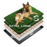 MEEXPAWS pasto artificial xl, vista general, solución de higiene interior para perros grandes.