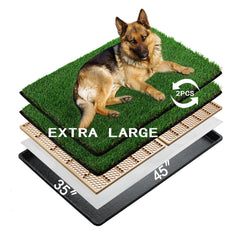 MEEXPAWS pasto artificial xl, vista general, solución de higiene interior para perros grandes.
