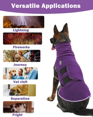 Meifsou chaleco ansiedad para perro con cierre sin ruido facilita vestir