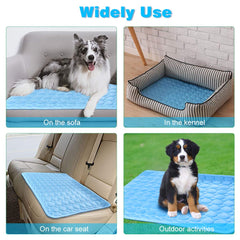 MeiLiMiYu alfombra de seda para perro, superficie suave y refrescante
