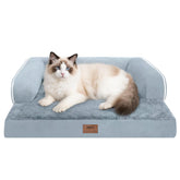 MEKIY cama ortopédica para perro pequeño con soporte del cuello para dormir mejor.