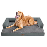 Cama MEKIY para perro grande con espuma ortopédica que apoya espalda y cuello