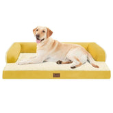 MEKIY cama para perro grande con espuma ortopédica de alta densidad para descanso cómodo.