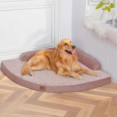 MEKIY cama perro grande ortopédica con espuma huevo, excelente soporte para dormir