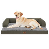 Cama MEKIY ortopédica para perros grandes con espuma de memoria para articulaciones.