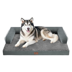 MEKIY cama para perros grandes con soporte ortopédico para articulaciones.