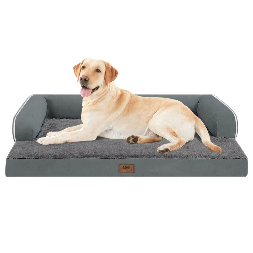 MEKIY cama perro ortopédica espuma alta densidad apoya articulaciones