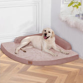 MEKIY cama ortopédica para perros con espuma de alta densidad para soporte.