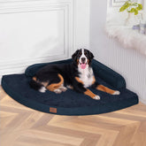 MEKIY cama ortopédica gigante para perros grandes, vista frontal y soporte cómodo