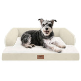 MEKIY cama-perro-pequeno-ortopedica-almohadillas: soporte para cuello y espalda al dormir.