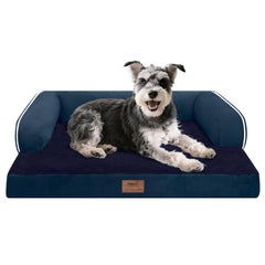 Cama MEKIY para perro pequeño con soporte ortopédico para un descanso cómodo.