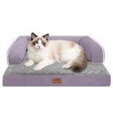 MEKIY cama ortopédica para perros pequeños con soporte para cuello y cabeza.