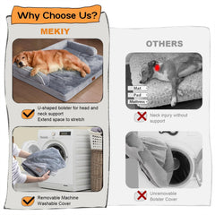 MEKIY cama extra grande 38x25x6,5 cm ideal para perros grandes.
