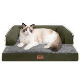 MEKIY cama para perros pequeños con soporte ortopédico para dormir cómodo