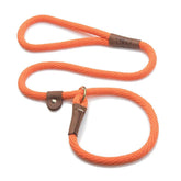 Mendota correa deslizante en naranja, combinación collar y correa para paseos.