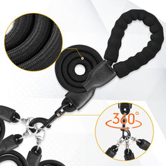 Mengbei Tribe: correa para tres perros para paseo y entrenamiento equilibrado.