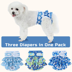 Diseño en falda de Mengelina que mejora la comodidad y aceptación del perro.