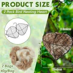 Nido de hierro resistente de Menkxi para exteriores y jardines.