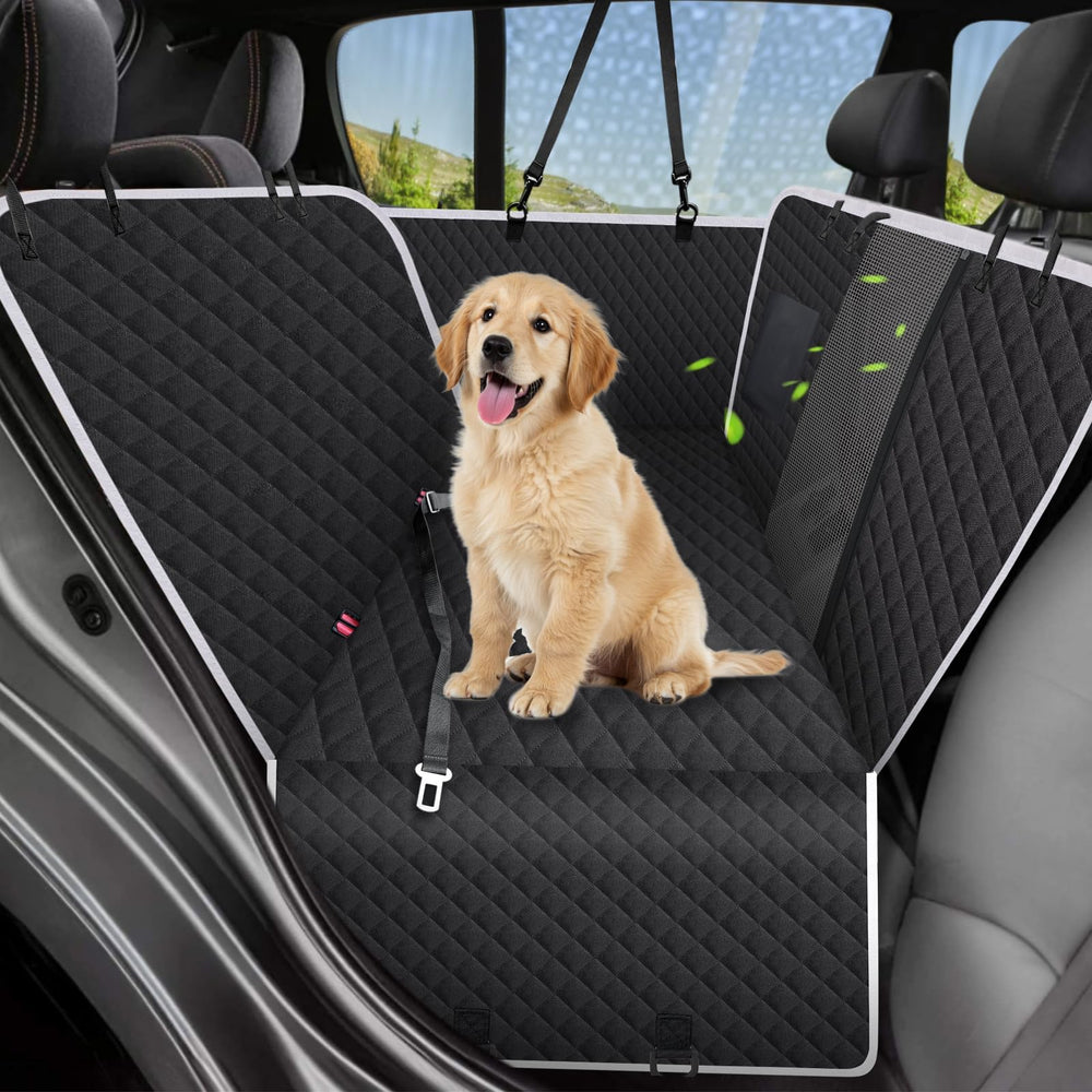Meolsaek cubre asiento trasero para perros con antiresbalante e impermeable para viajes limpios