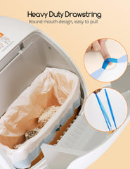 Meowant bolsas preproporcionadas listas para usar en la bandeja.