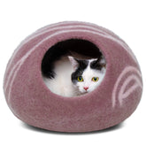 MEOWFIA Cat Cave exterior en Gold Rose, refugio cálido para gato