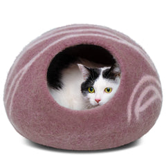 MEOWFIA Cat Cave exterior en Gold Rose, refugio cálido para gato