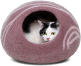 MEOWFIA Cueva de gato interior, refugio cálido y cómodo para tu felino.